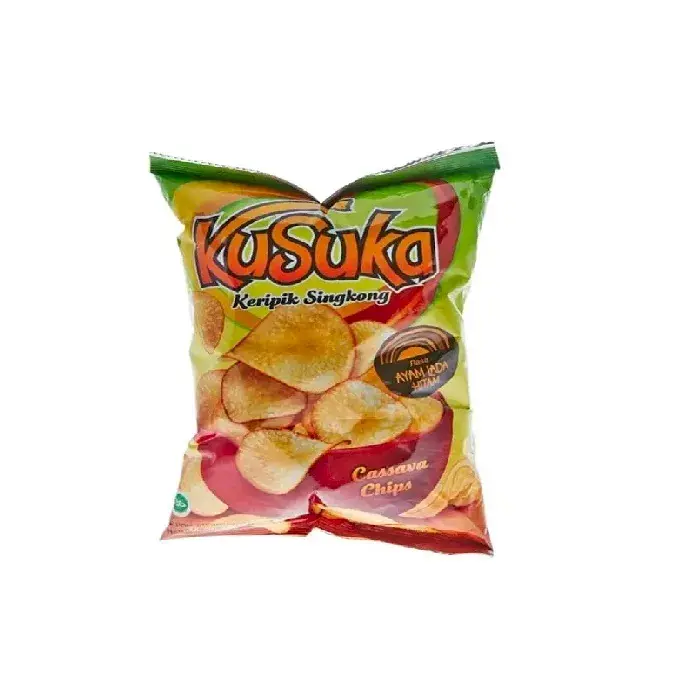 KUSUKA KERIPIK SINGKONG AYAM LADA HITAM PCK 60g