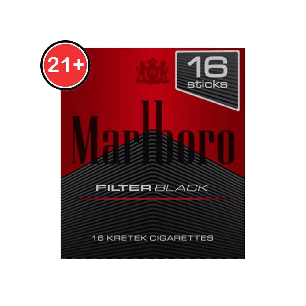 MARLBORO ROKOK FILTER BLACK BKS 16'S