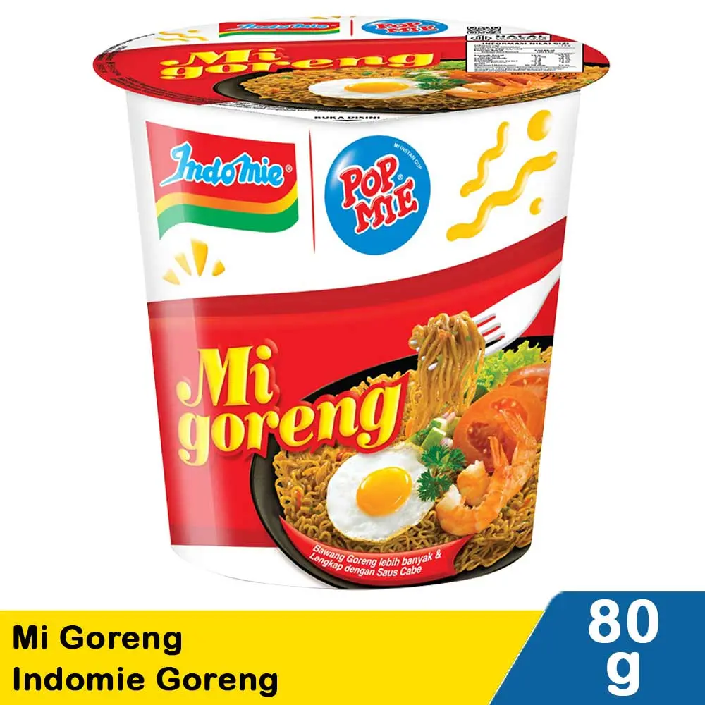 POP MIE INSTAN CUP GORENG 80g