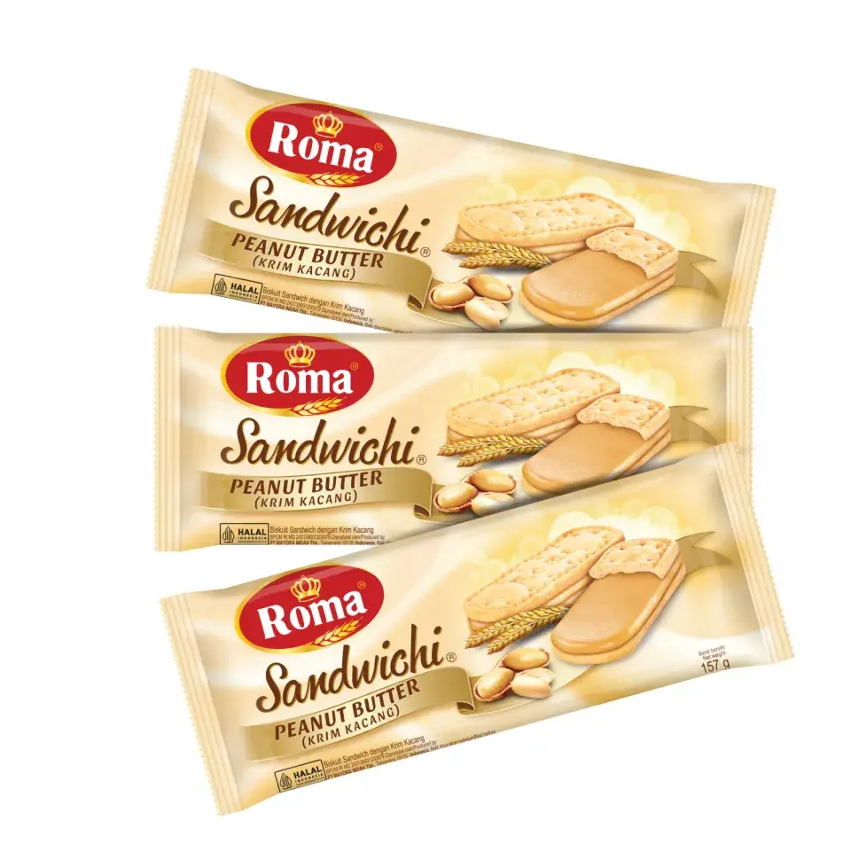 ROMA BISCUIT SANDWICHI PEANUT BUTTER PCK 157g