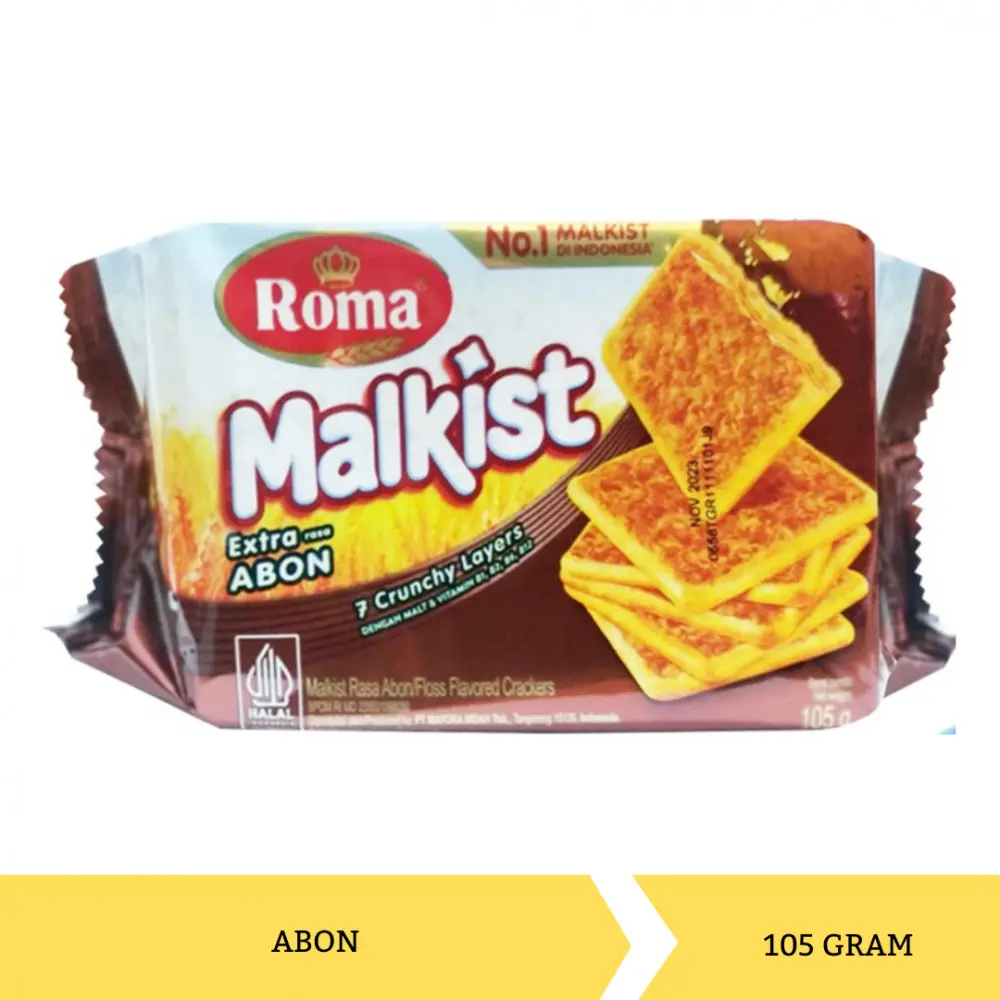 ROMA CRACKERS MALKIST ABON PCK 105 GR