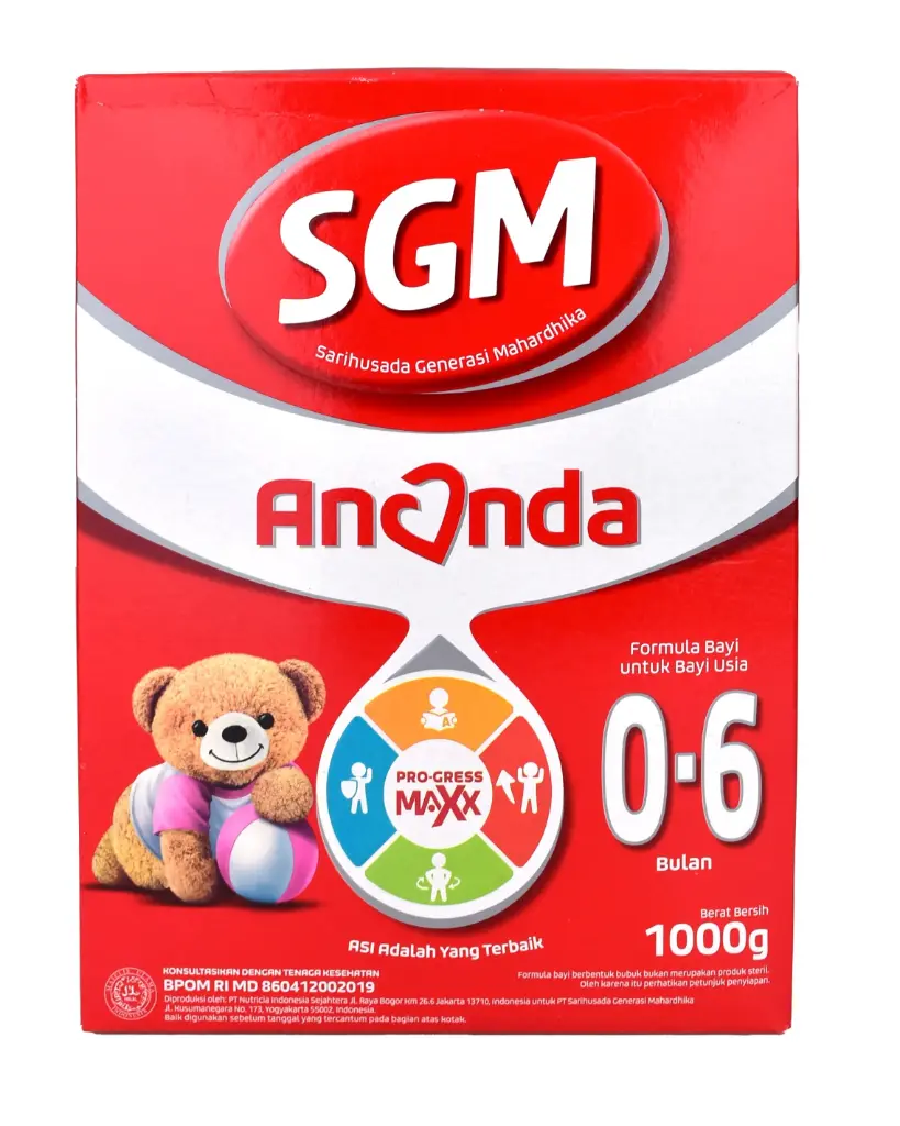 SGM ANANDA 1 FORMULA BAYI BUBUK 0-6 BULAN BOX 1000 GR