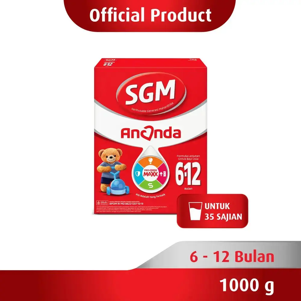 SGM ANANDA 2 FORMULA BAYI BUBUK 6 -12 BULAN BOX 1000g