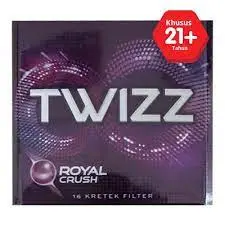 TWIZZ ROKOK FILTER ROYAL CRUSH BKS 16'S