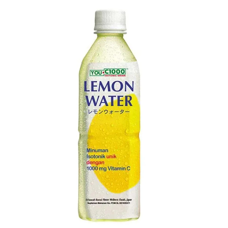 YOU C1000 ISOTONIC DRINK LEMON WATER BTL 500mL