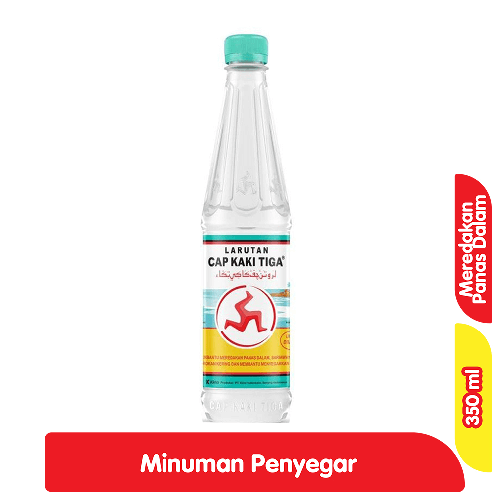 Cap Kaki Tiga Larutan Penyegar 350 ml