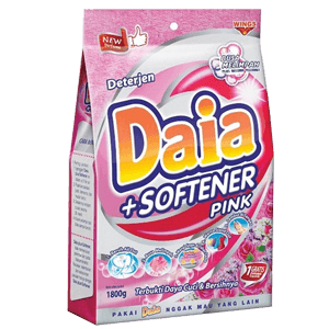 DAIA DETERGENT BUBUK+SOFTENER PINK/RMNTC PINK PCK 1.6/1.5kg