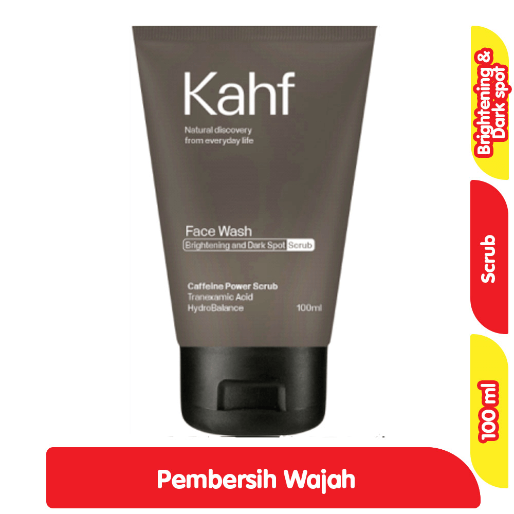 Kahf Pembersih Wajah Scrub Mencerahkan untuk Noda Hitam 100 ml