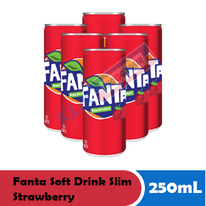 FANTA SOFT DRINK KALENG STRAWBERRY 330 ML X 24