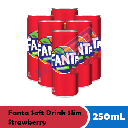 FANTA SOFT DRINK KALENG STRAWBERRY 330 ML X 24