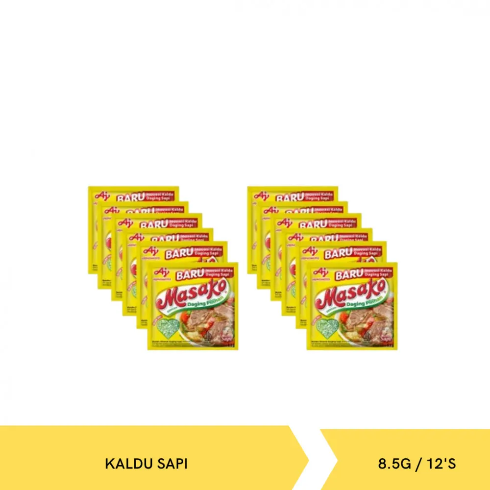 Masako Sapi Renteng 12 sachet x 9gr