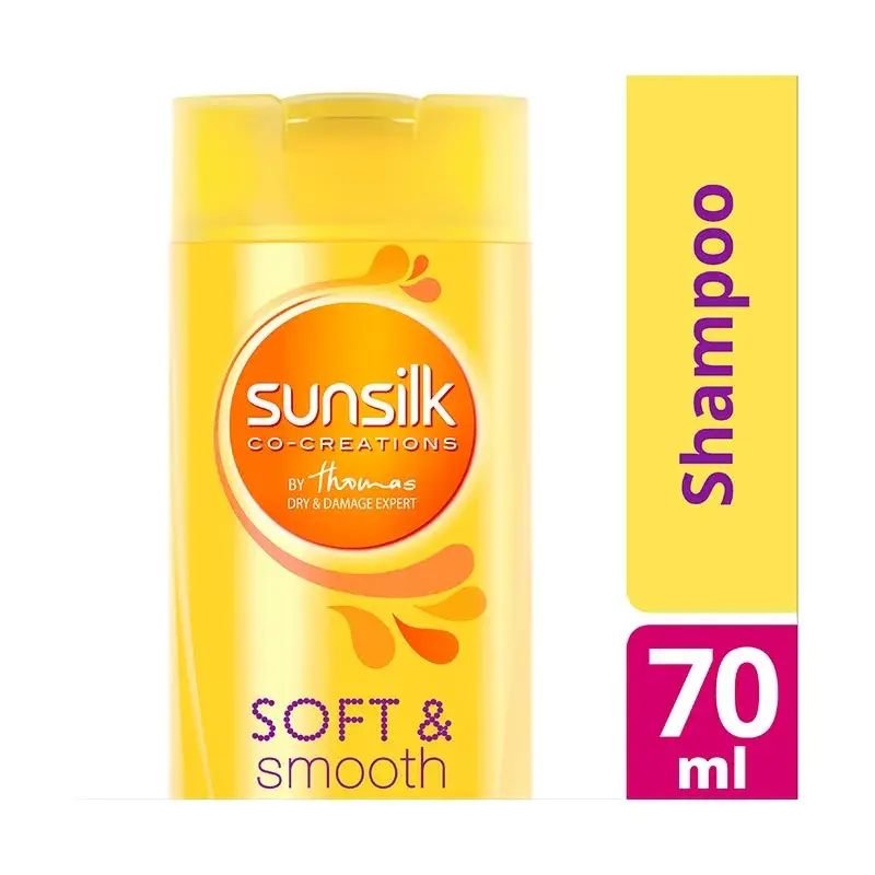 SUNSILK SHAMPOO SILKY SMOOTH 70 ML, 8 PACK X 6