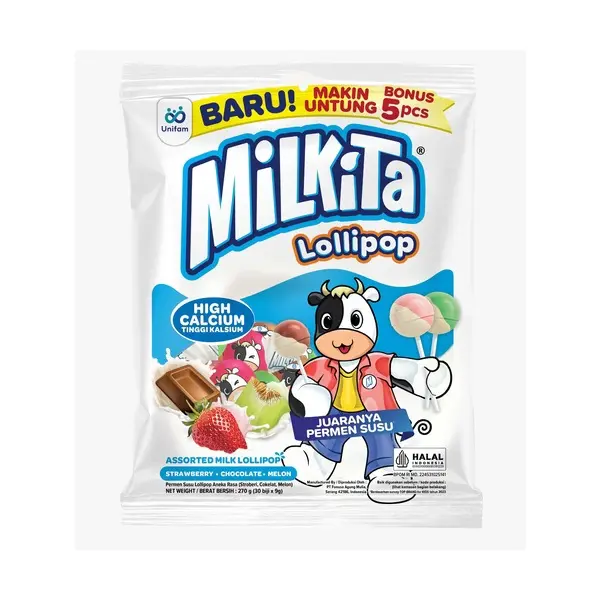 MILKITA LOLLIPOP 270 GR (30 PCS)