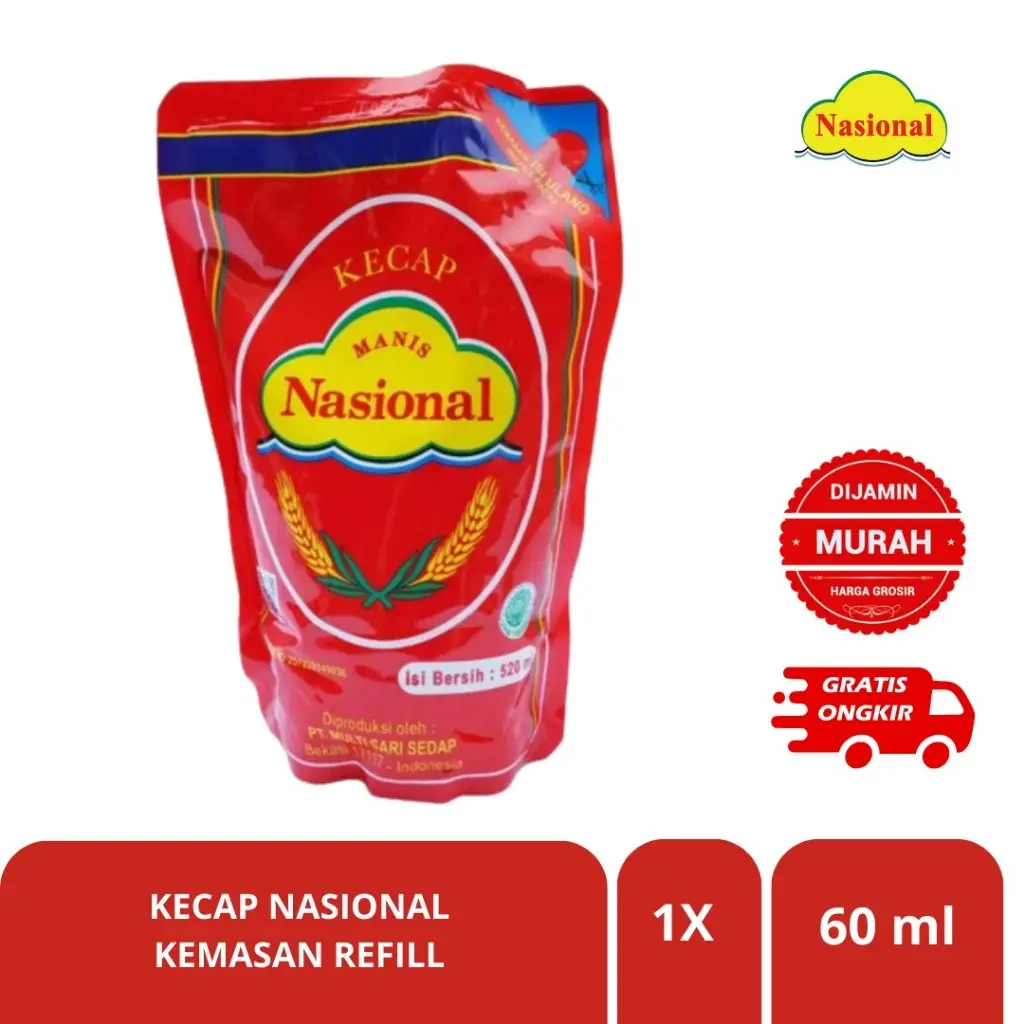 Kecap Nasional Manis Reff 48x60ml