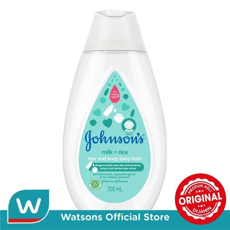 JOHNSONS BABY MILK  HAIR & BODY BATH BMR 200 ML