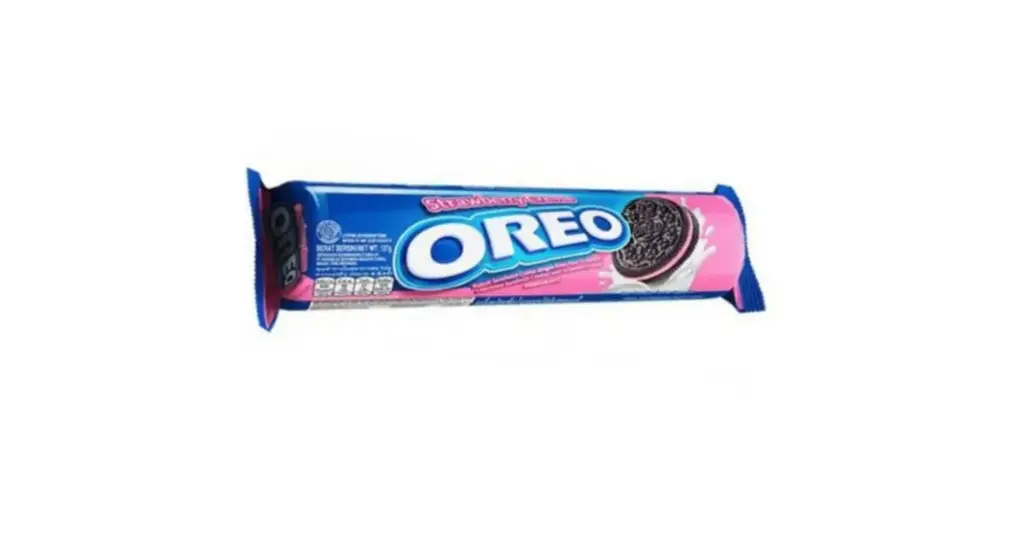 Oreo Biskuit Strawberry Cream Regular 123,5 gr