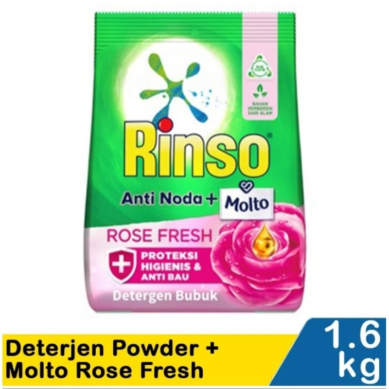 RINSO ANTI NODA ROSE FRESH 1,6 KG