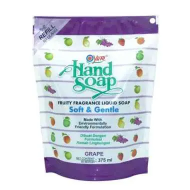 CLEAN HANDSOAP REFILL YURI GRAPE 375ML