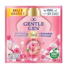Gentle Gen Deterjen Cair Tumbuhan Silk Rose 80 ml