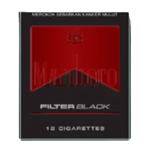 [2203] MARLBORO ROKOK FILTER BLACK BKS 12'S