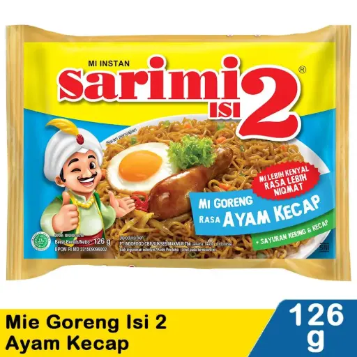 [3217] SARIMI(ISI 2) MIE GORENG AYAM KECAP PCK 126g