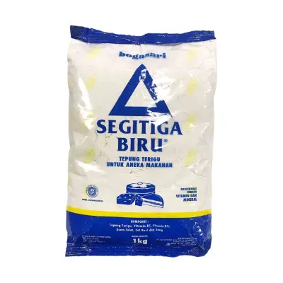 [3312] SEGITIGA BIRU TERIGU TRANSPARAN PCK 1000g