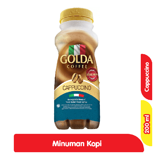 [5954] GOLDA MINUMAN KOPI CAPPUCINO PET 200 ML