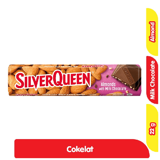 [6627] SilverQueen Cokelat Susu Batang Almond 22 g