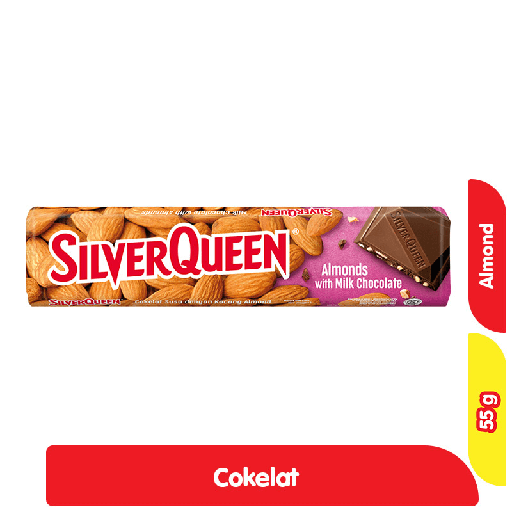 [6641] SILVERQUEEN COKELAT SUSU BATANG ALMOND 55 G