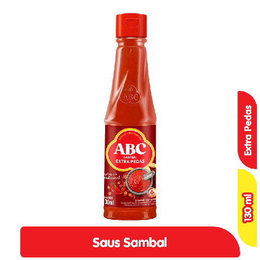 [6909] ABC Sambal Ekstra Pedas Botol 130 ml