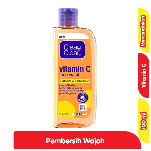 [7022] CLEAN & CLEAR PEMBERSIH WAJAH VITAMIN C 100 ML