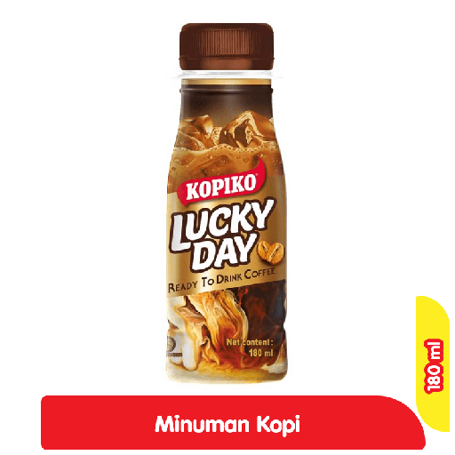 [7437] KOPIKO LUCKY DAY MINUMAN KOPI PET 180 ML