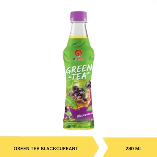 Ichitan Green Tea Rasa Blackcurrant 280ml