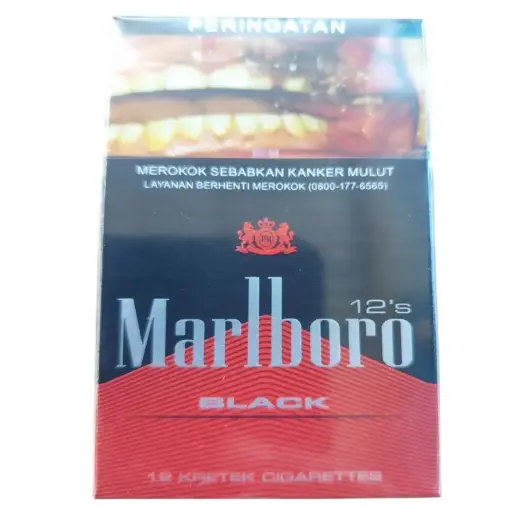 MARLBORO ROKOK BLACK BKS 12'S