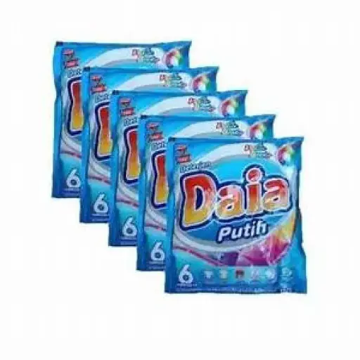 DAIA DETERGENT BUBUK PUTIH PCK 46/47g ISI 6 PCS