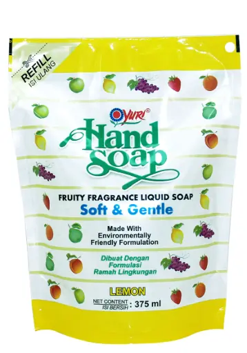 CLEAN HANDSOAP REFILL YURI LEMON 375 ML